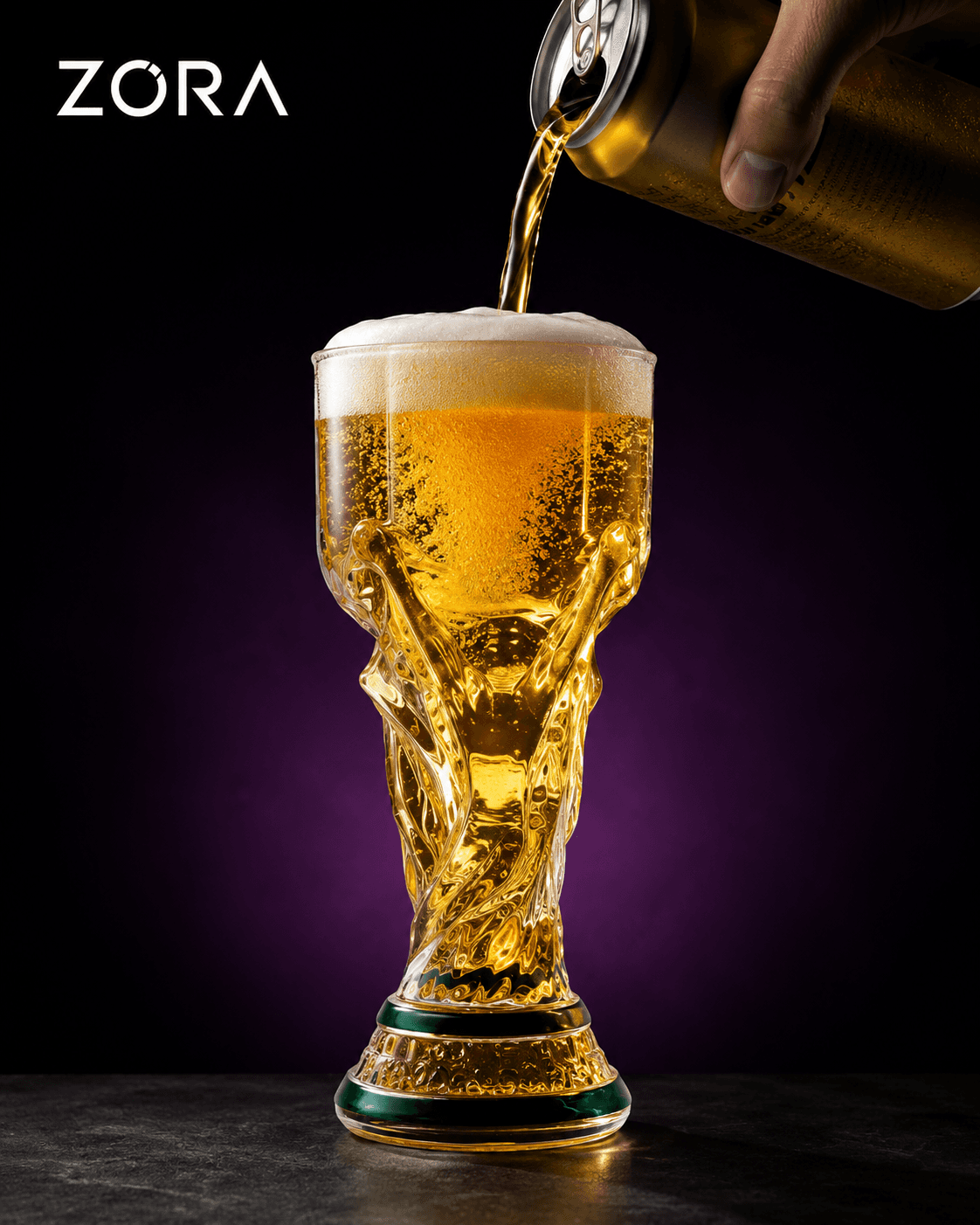 Vaso Trofeo Futbolero - Detalle de diseño